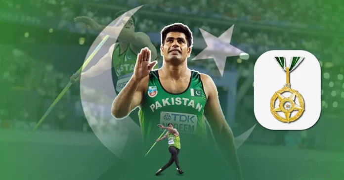 Gold medal arshad nadeem Hilal-e-imtiaz